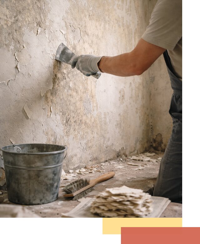 Удаление старой краски со стен в Партизанске качественно и быстро