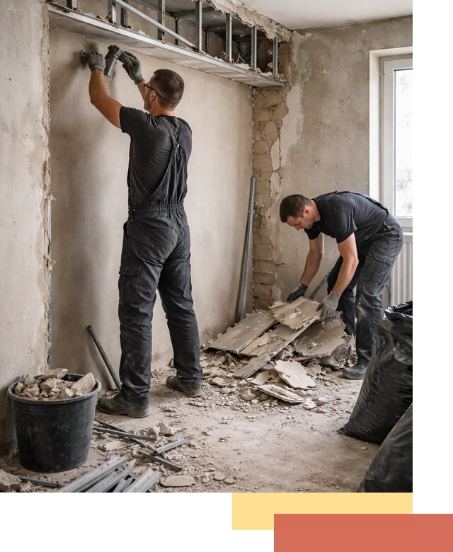 Демонтаж короба из гипсокартона в Партизанске быстро и аккуратно