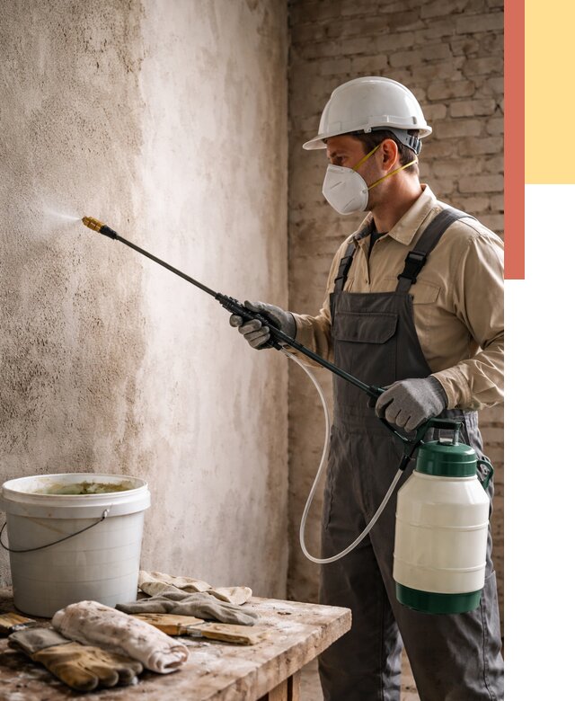 Антисептическая обработка стен в Партизанске от 1288 руб. — быстро и недорого | ОТДЕЛОЧНИК-Прт