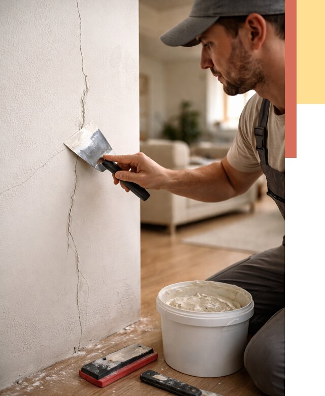 Заделка трещин и сколов в Партизанске от 2630 руб. — быстро и недорого | ОТДЕЛОЧНИК-Прт