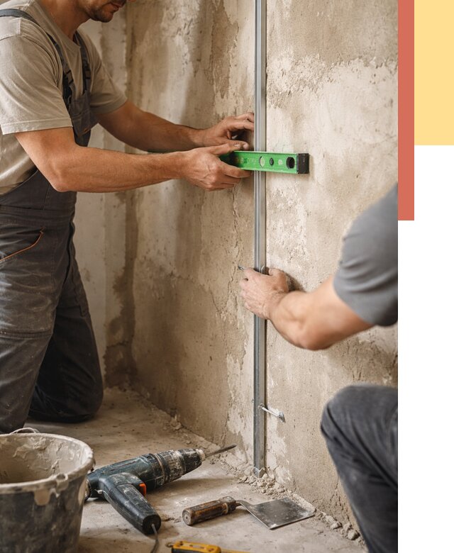 Установка штукатурных маяков в Партизанске от 7513 руб. — быстро и недорого | ОТДЕЛОЧНИК-Прт