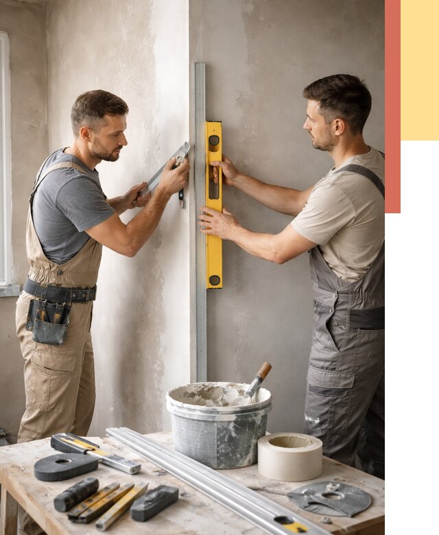 Выведение углов стен в Партизанске от 1986 руб. быстро и недорого | ОТДЕЛОЧНИК-Прт