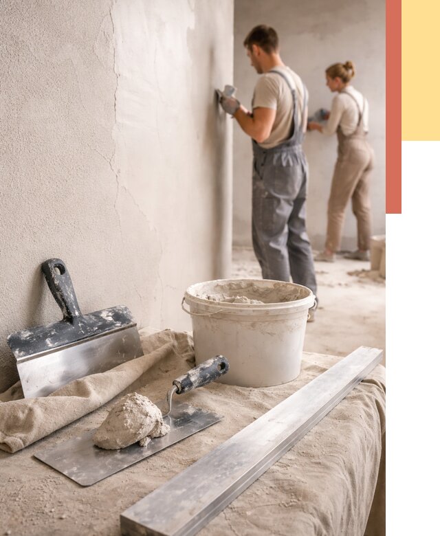 Штукатурка стен гипсовая в Партизанске от 4830 руб/м2 — быстро и недорого | ОТДЕЛОЧНИК-Прт