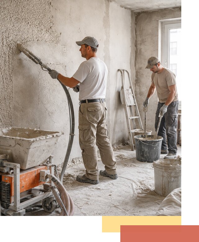 Машинная штукатурка стен в Партизанске — быстро и качественно