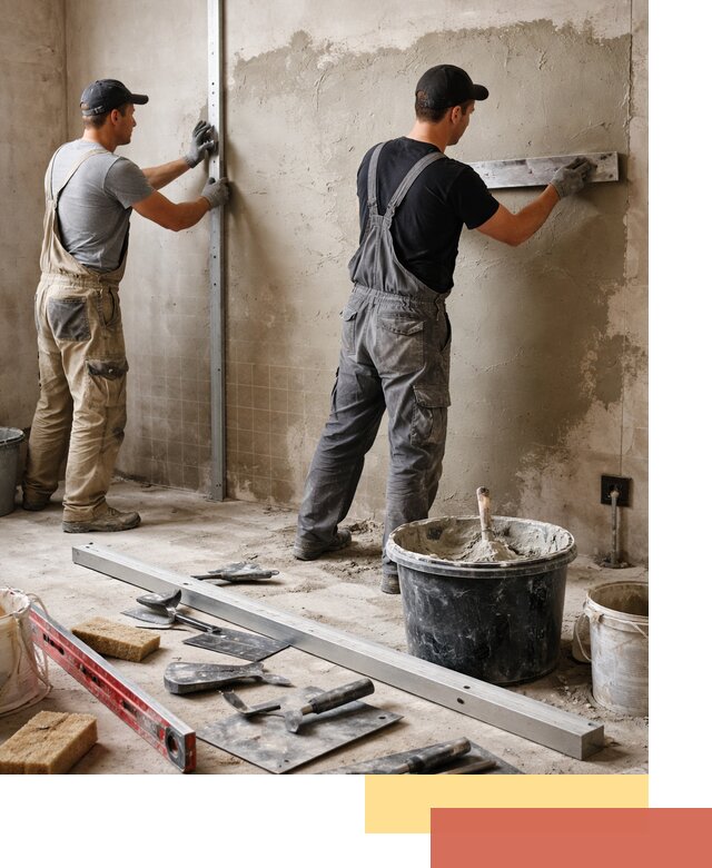 Профессиональная штукатурка стен под плитку в Партизанске