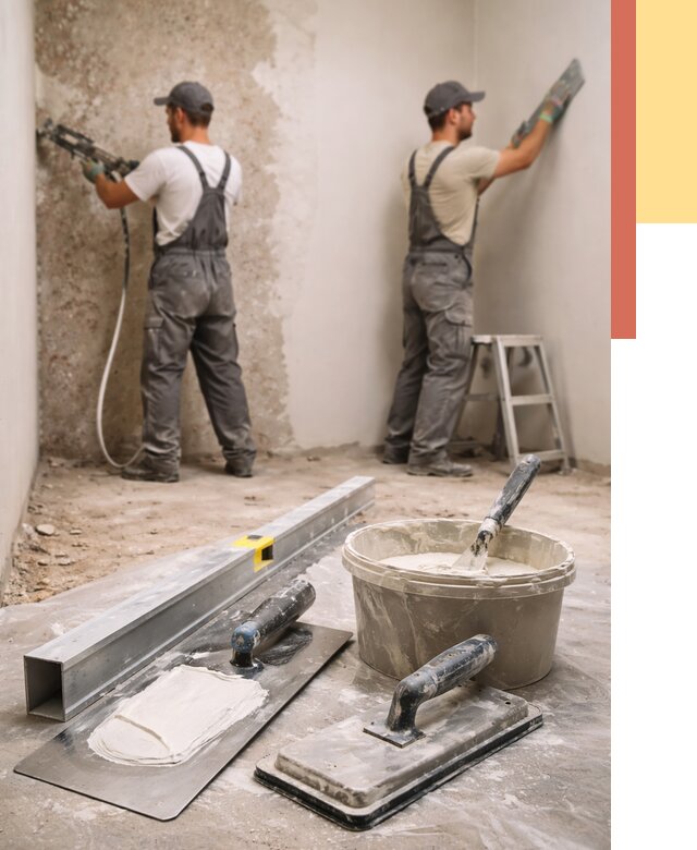 Штукатурка стен под обои в Партизанске от 4830 руб./м2 — выравнивание под обои | ОТДЕЛОЧНИК-Прт