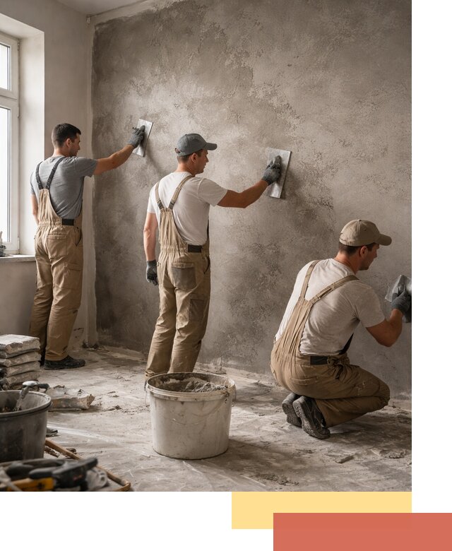 Декоративная штукатурка под бетон в Партизанске для стен и потолков