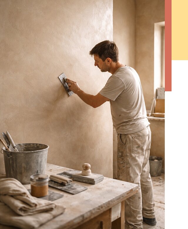 Марокканская штукатурка таделакт в Партизанске под ключ от 4508 руб. | ОТДЕЛОЧНИК-Прт