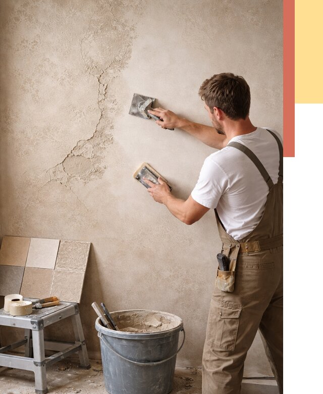 Ремонт декоративной штукатурки в Партизанске от 4830 руб. под ключ | ОТДЕЛОЧНИК-Прт