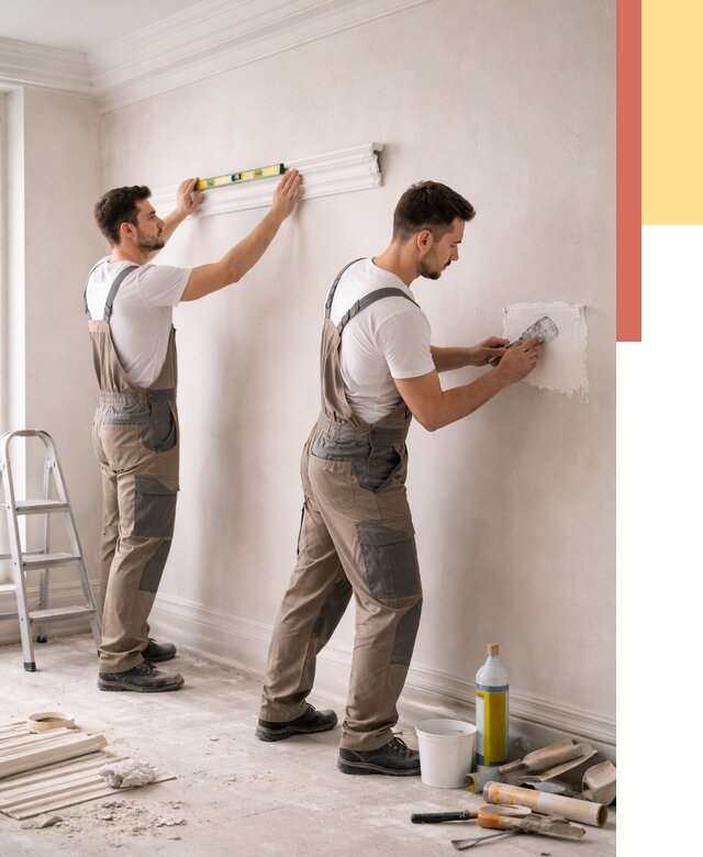 Монтаж лепнины на стены в Партизанске от 4830 руб. — недорого, быстро | ОТДЕЛОЧНИК-Прт