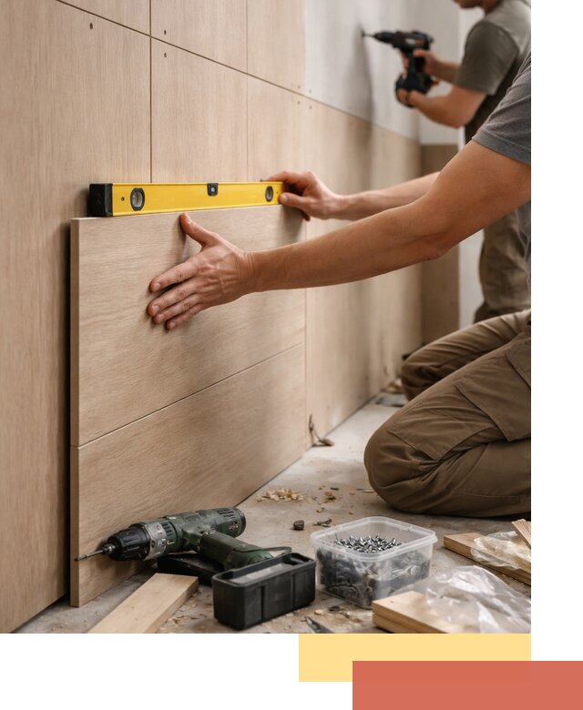 Профессиональный монтаж МДФ панелей на стены в Партизанске