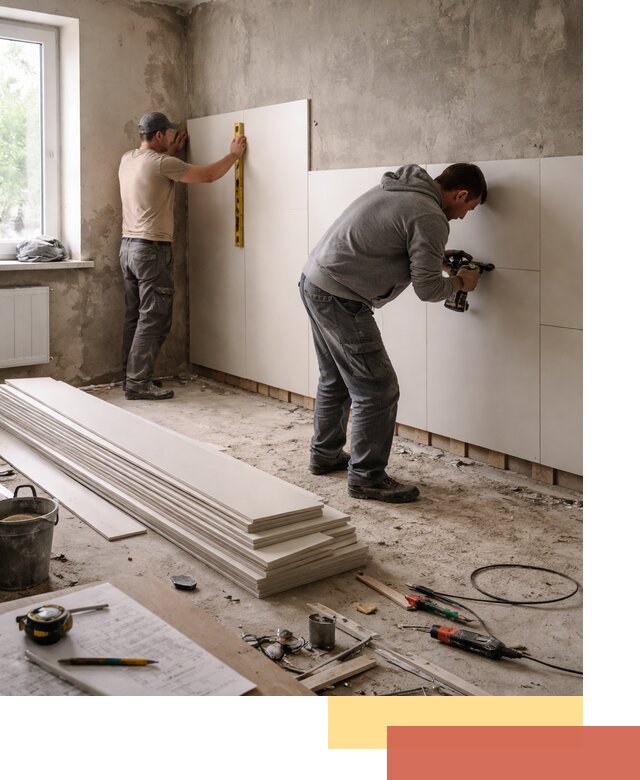 Монтаж ПВХ панелей на стены в Партизанске качественно и быстро