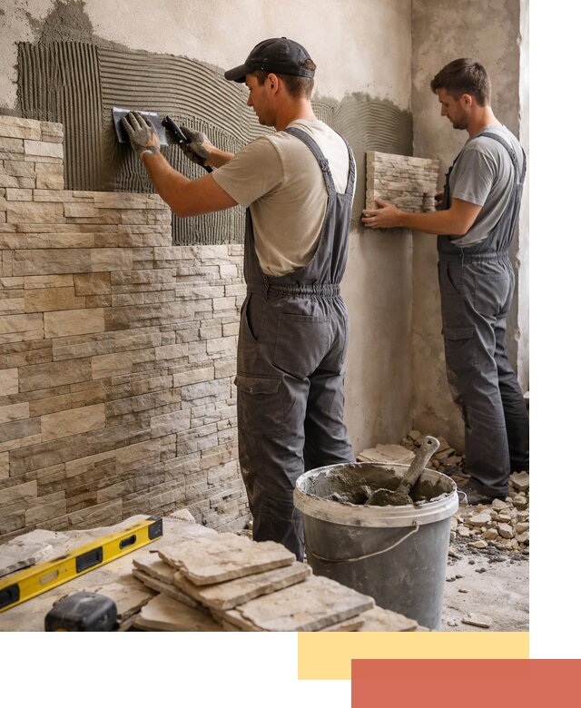 Монтаж искусственного камня в Партизанске — облицовка стен и фасадов