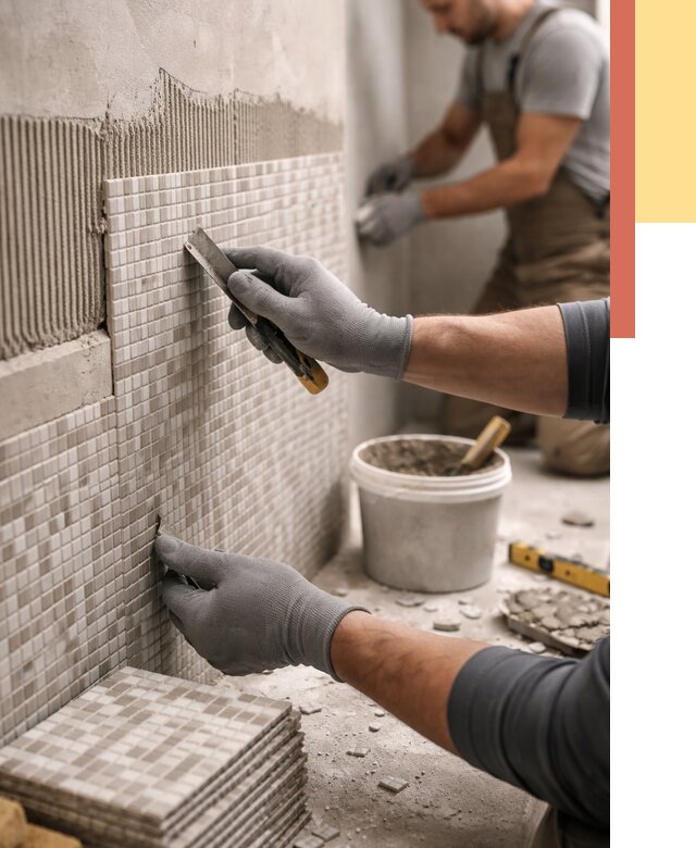 Облицовка стен мозаикой в Партизанске от 3435 руб/м2 — укладка мозаики на стены | ОТДЕЛОЧНИК-Прт