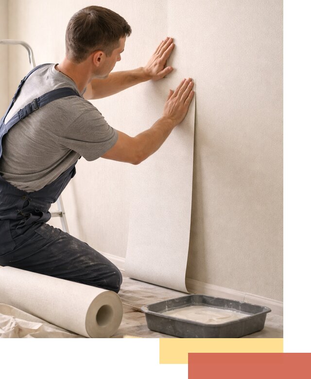 Поклейка флизелиновых обоев в Партизанске качественно и быстро