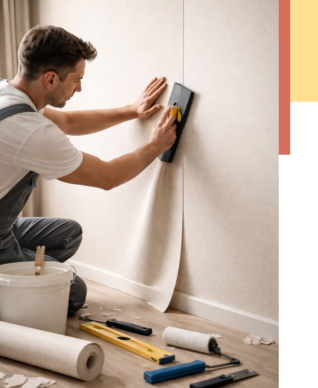 Поклейка виниловых обоев в Партизанске от 4830 руб. | Быстро и недорого — ОТДЕЛОЧНИК-Прт