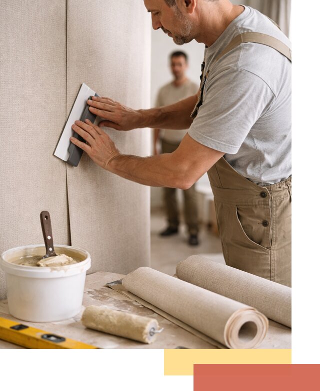 Поклейка текстильных обоев в Партизанске профессионально и аккуратно