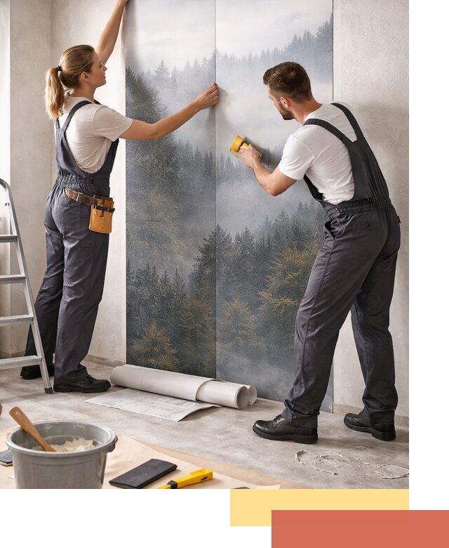 Поклейка фотообоев профессионально в Партизанске под ключ