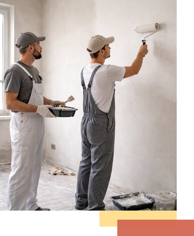 Покраска стен водоэмульсионной краской в Партизанске