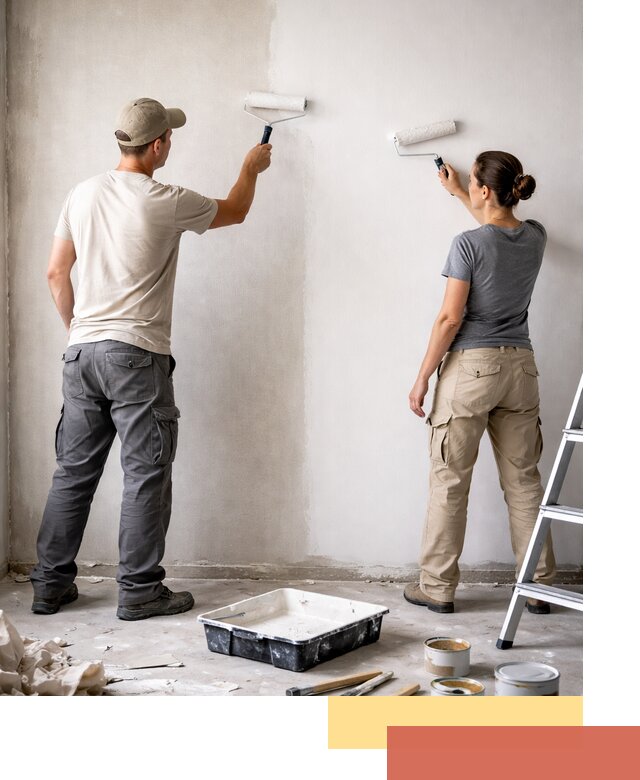 Окраска стен по стеклохолсту в Партизанске качественно и долговечно