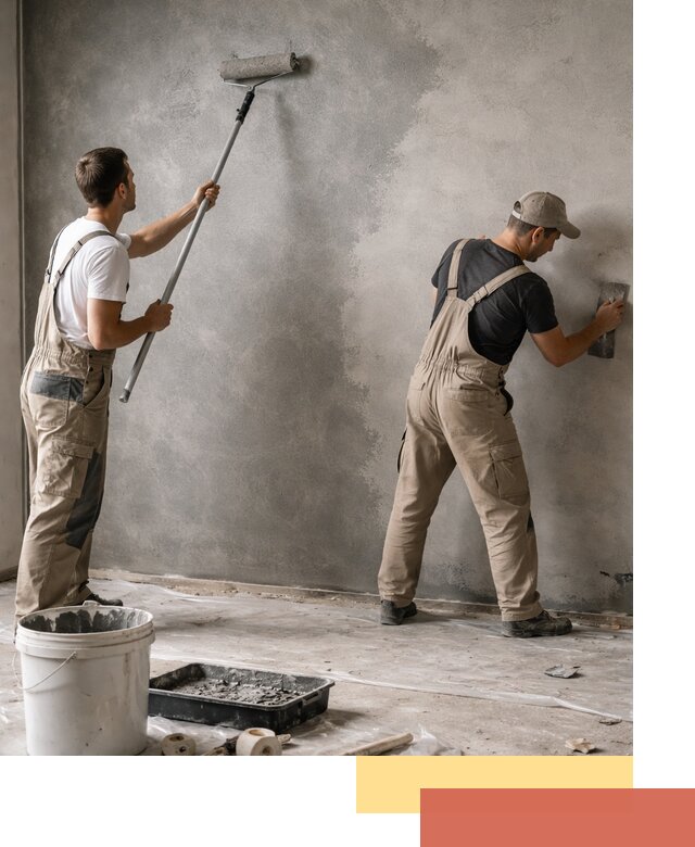 Покраска стен под бетон в Партизанске профессионально и недорого