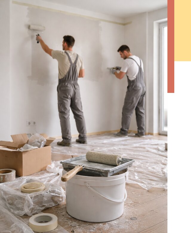 Покраска стен в квартире в Партизанске от 2683 руб/м2 — быстро и недорого | ОТДЕЛОЧНИК-Прт