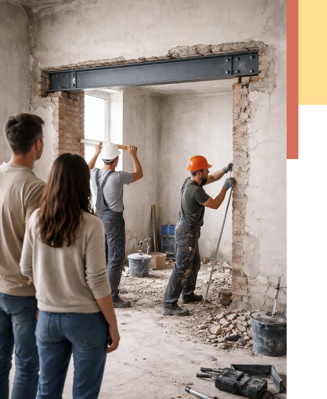 Усиление проема в стене в Партизанске от 10196 руб. — усиление дверного проема металлоконструкцией | ОТДЕЛОЧНИК-Прт