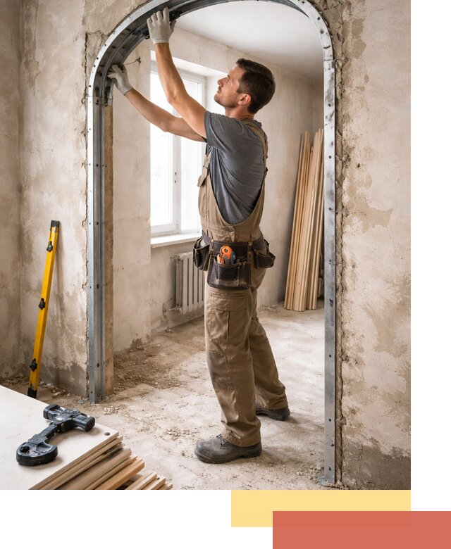 Устройство арочного проема в Партизанске под ключ