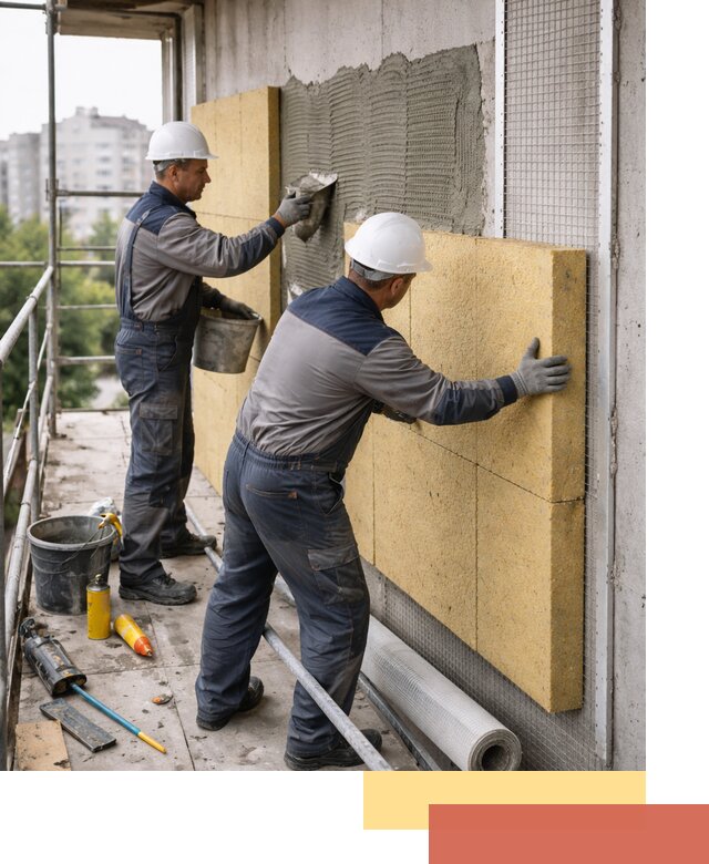 Утепление стен зданий и домов в Партизанске качественно и надежно
