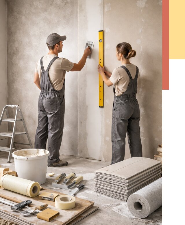 Отделка стен в Партизанске от 1610 руб/м² — недорого, быстро, под ключ | ОТДЕЛОЧНИК-Прт