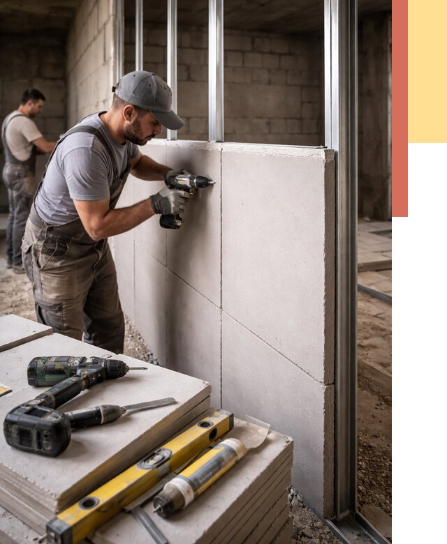 Кладка влагостойких перегородок ПГП в Партизанске от 1288 руб. под ключ | ОТДЕЛОЧНИК-Прт