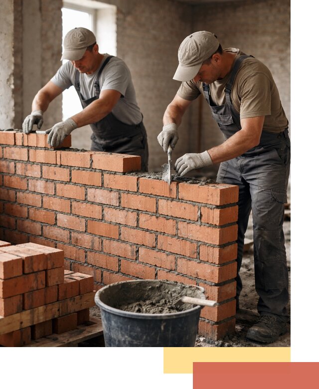 Кладка кирпичных перегородок под ключ в Партизанске