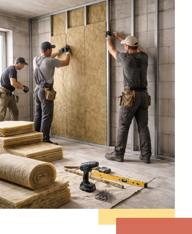 Шумоизоляция перегородок из блоков в Партизанске — монтаж и защита шумоизоляцией