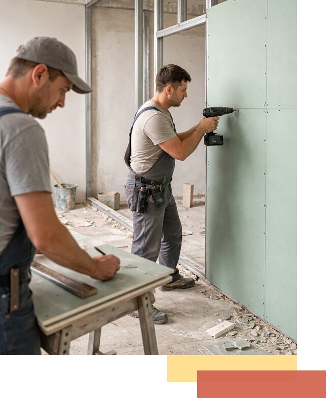 Перегородки из влагостойкого гипсокартона под ключ в Партизанске