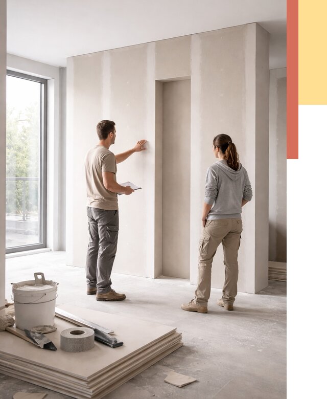 Зонирующая перегородка из гипсокартона в Партизанске от 3005 руб. под ключ | ОТДЕЛОЧНИК-Прт