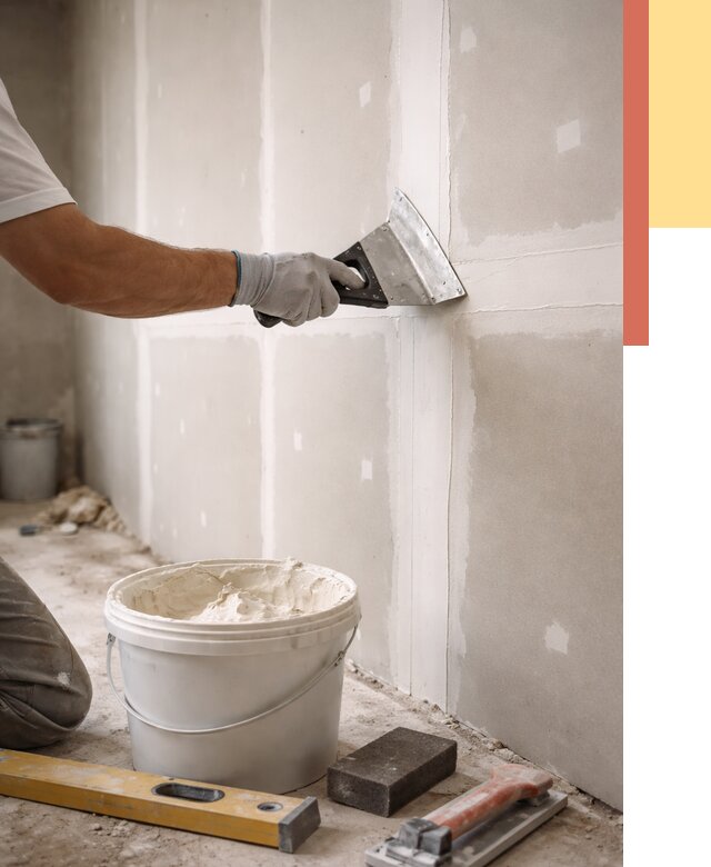 Шпаклевка перегородок из гипсокартона в Партизанске от 2683 руб. — услуги ОТДЕЛОЧНИК-Прт