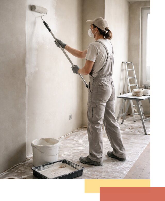 Покраска перегородок из гипсокартона в Партизанске качественно и недорого