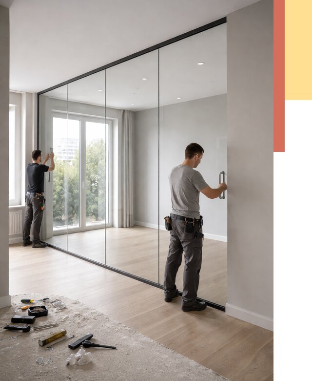 Изготовление стеклянных перегородок в Партизанске от 13255 руб. под ключ | ОТДЕЛОЧНИК-Прт