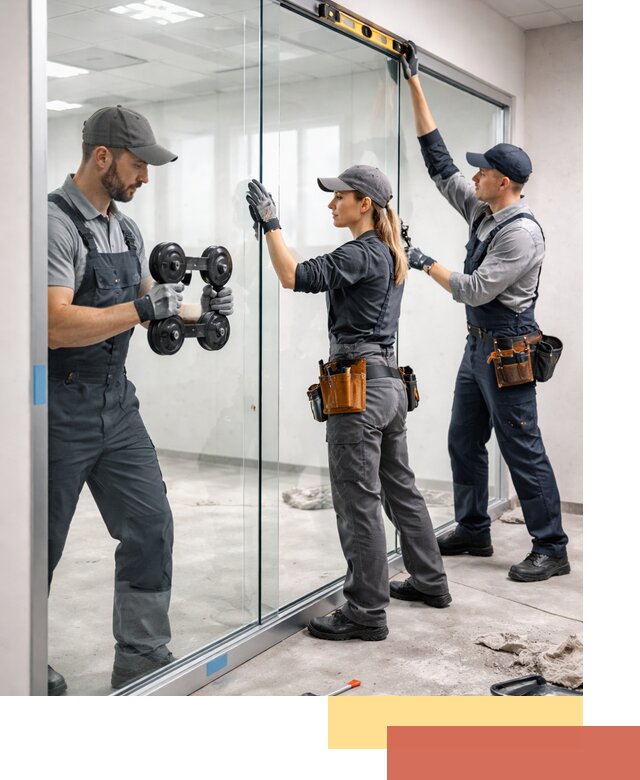 Профессиональный монтаж стеклянных перегородок в Партизанске