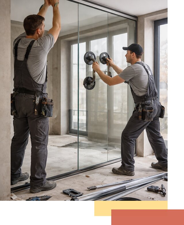 Цельностеклянные перегородки под ключ в Партизанске