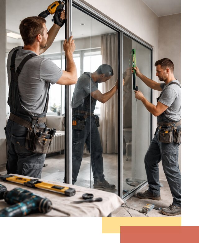 Каркасные стеклянные перегородки под ключ в Партизанске