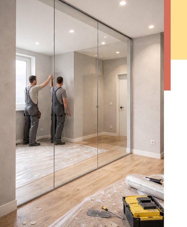 Безрамные стеклянные перегородки в Партизанске — монтаж от 10196 руб. | ОТДЕЛОЧНИК-Прт