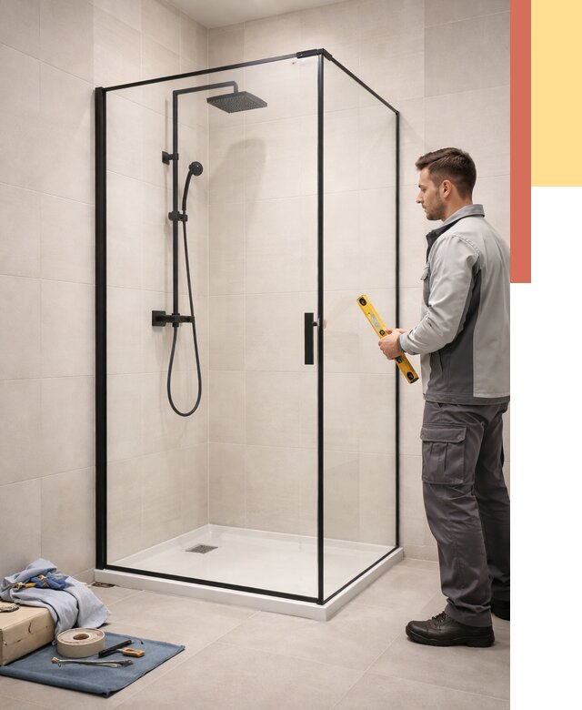 Стеклянные перегородки для душа в Партизанске от 13416 руб. | Монтаж под ключ — ОТДЕЛОЧНИК-Прт