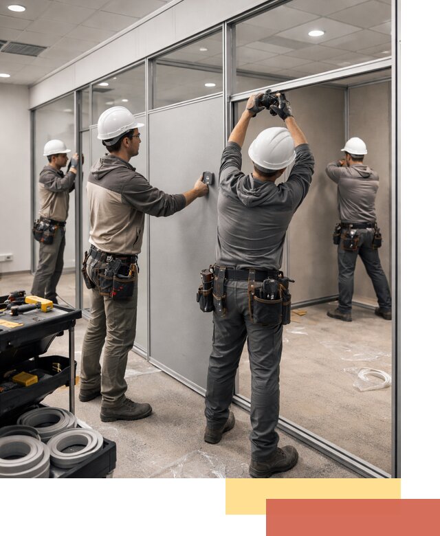 Мобильные офисные перегородки под ключ в Партизанске