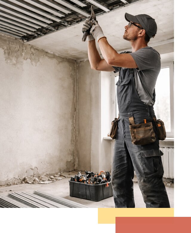 Демонтаж реечного потолка в Партизанске быстро и аккуратно