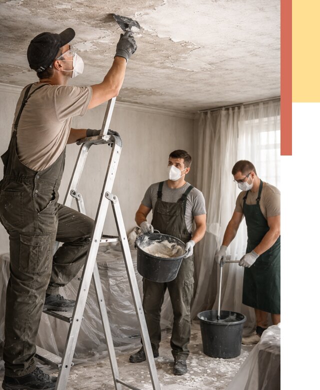 Удаление побелки с потолка в Партизанске от 2683 руб. быстро и недорого | ОТДЕЛОЧНИК-Прт