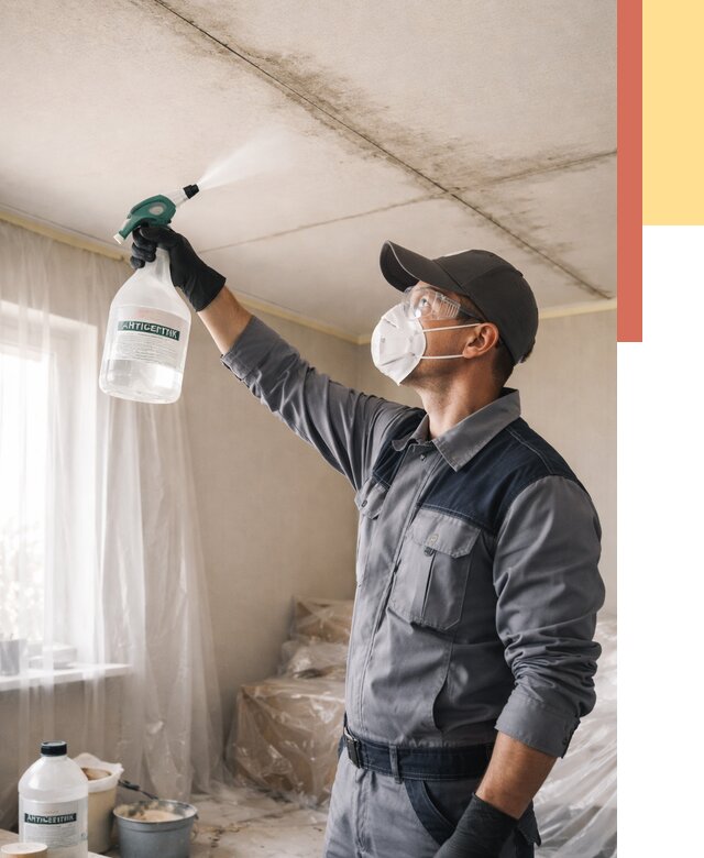 Антисептическая обработка потолка в Партизанске от 2683 руб. | ОТДЕЛОЧНИК-Прт