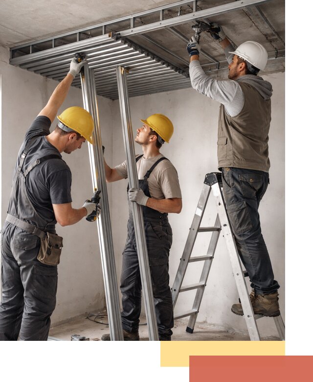 Монтаж реечного потолка под ключ в Партизанске