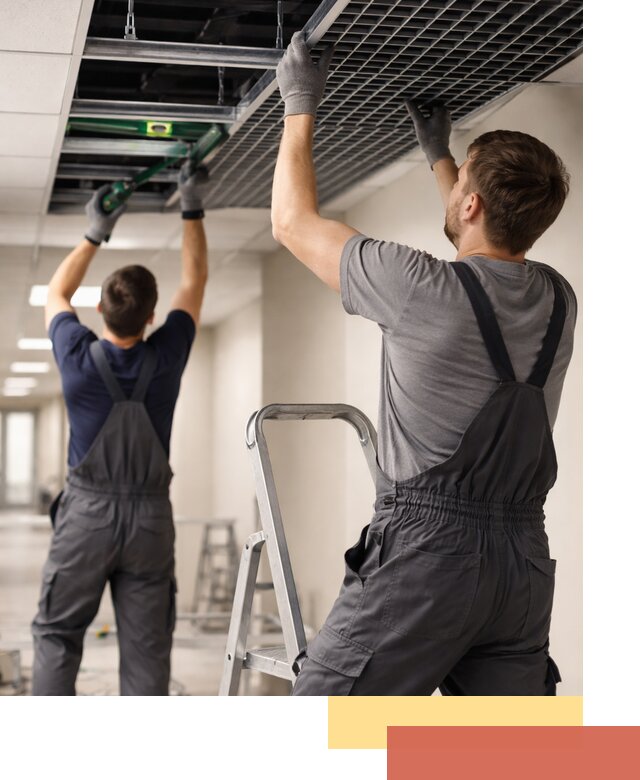 Монтаж потолка Грильято в Партизанске: установка под ключ качественно