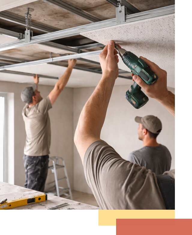 Монтаж акустического потолка в Партизанске под ключ